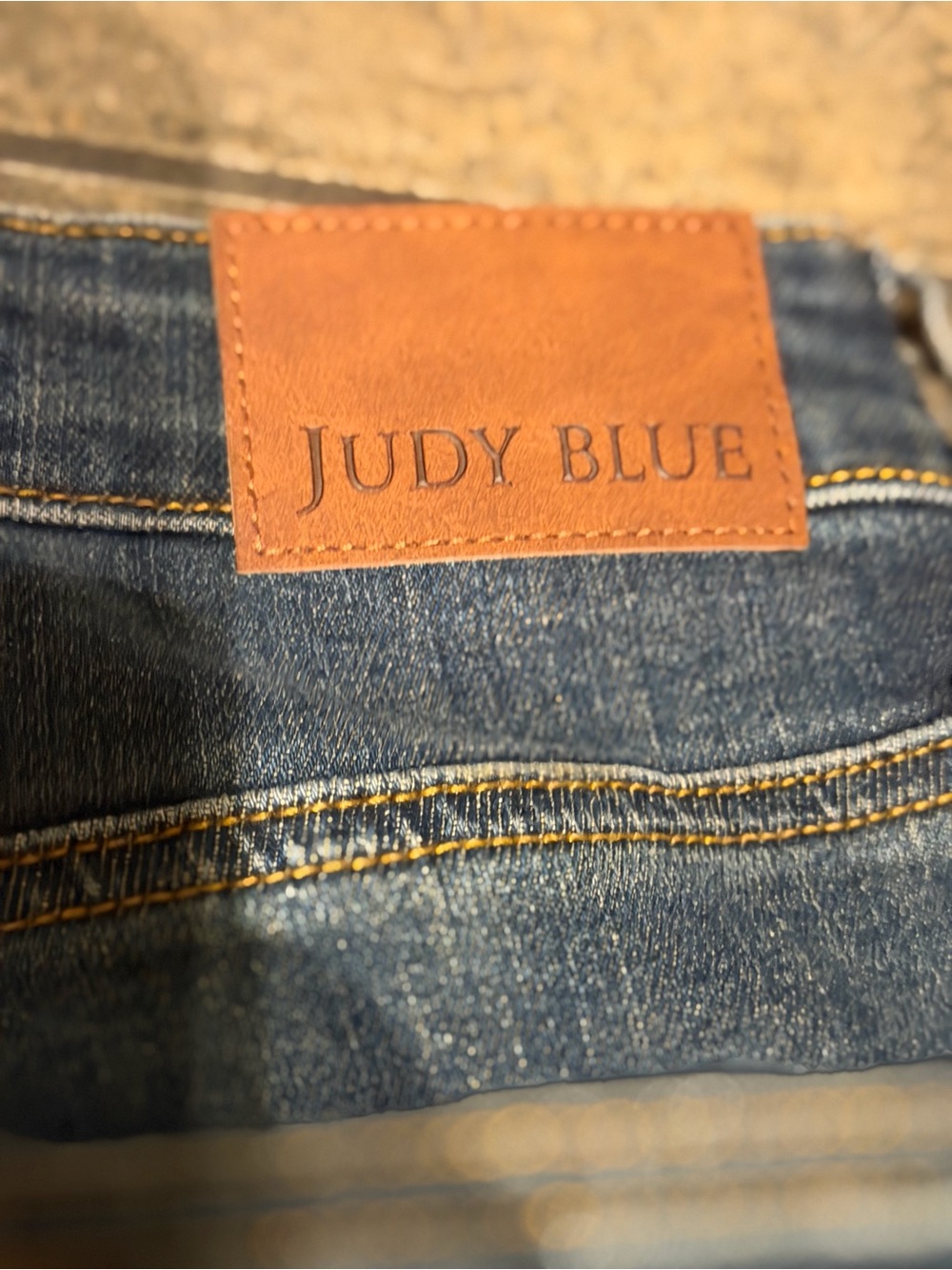 Judy Blue Indigo Flare Jeans with Decorative Stitching 0013 - Picture 8 of 14
